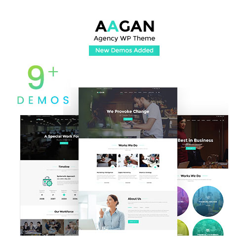 Aagan - Agency Startup WordPress Theme Aagan - Agency Startup WordPress Theme