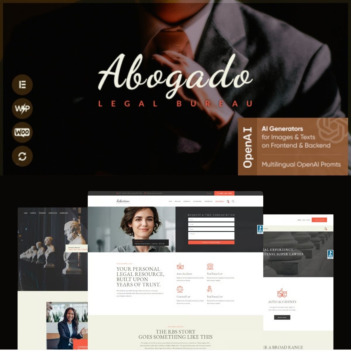 Abogado - Lawyer, Advocate & Legal WordPress Theme Abogado - Lawyer, Advocate & Legal WordPress Theme