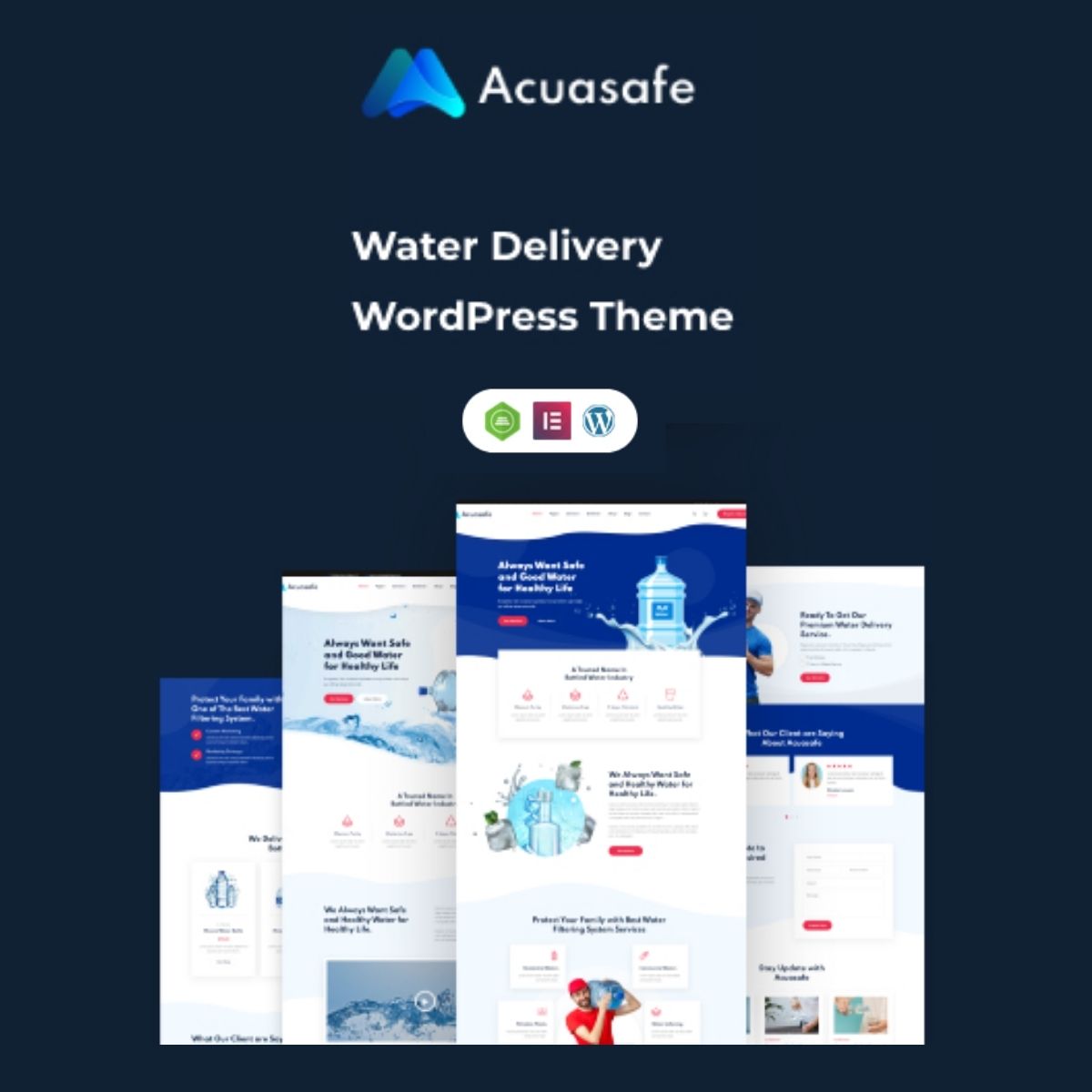 Acuasafe - Drinking Water Delivery WordPress Theme Acuasafe - Drinking Water Delivery WordPress Theme