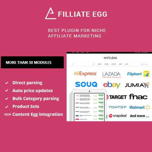 Affiliate Egg - Niche Affiliate Marketing Wordpress Plugin Affiliate Egg - Niche Affiliate Marketing Wordpress Plugin