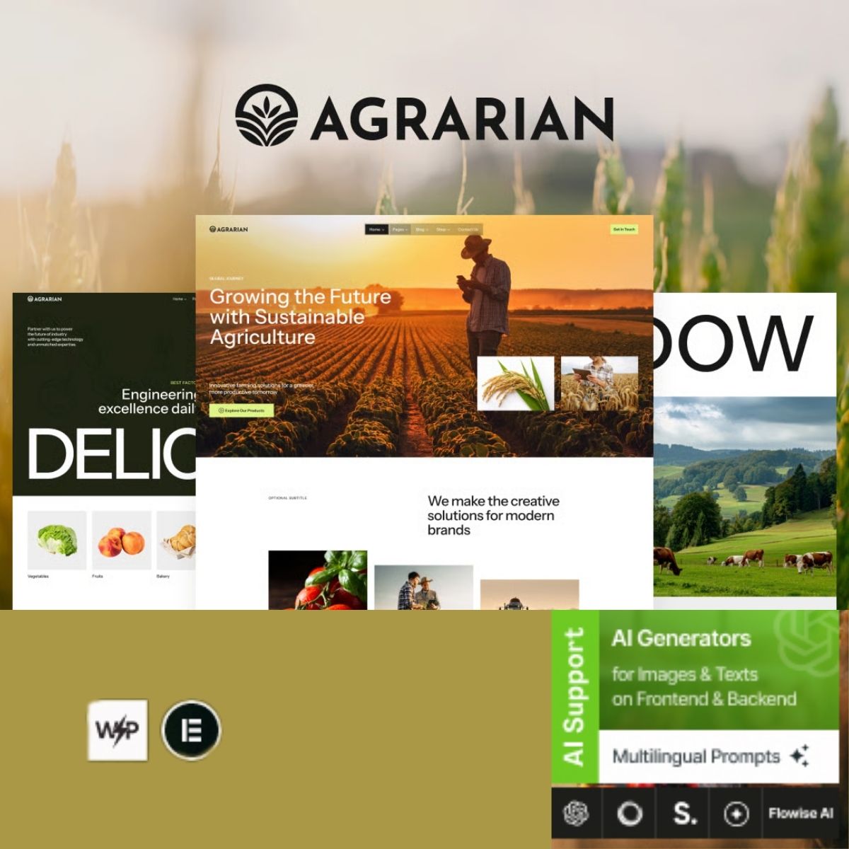 Agrarian - Agriculture Company & Organic Farm WordPress Theme Agrarian - Agriculture Company & Organic Farm WordPress Theme