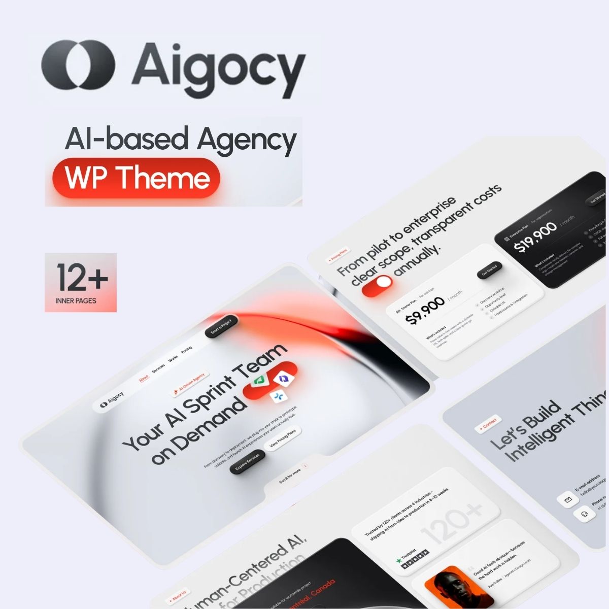Aigocy - AI Agency WordPress Theme Aigocy - AI Agency WordPress Theme