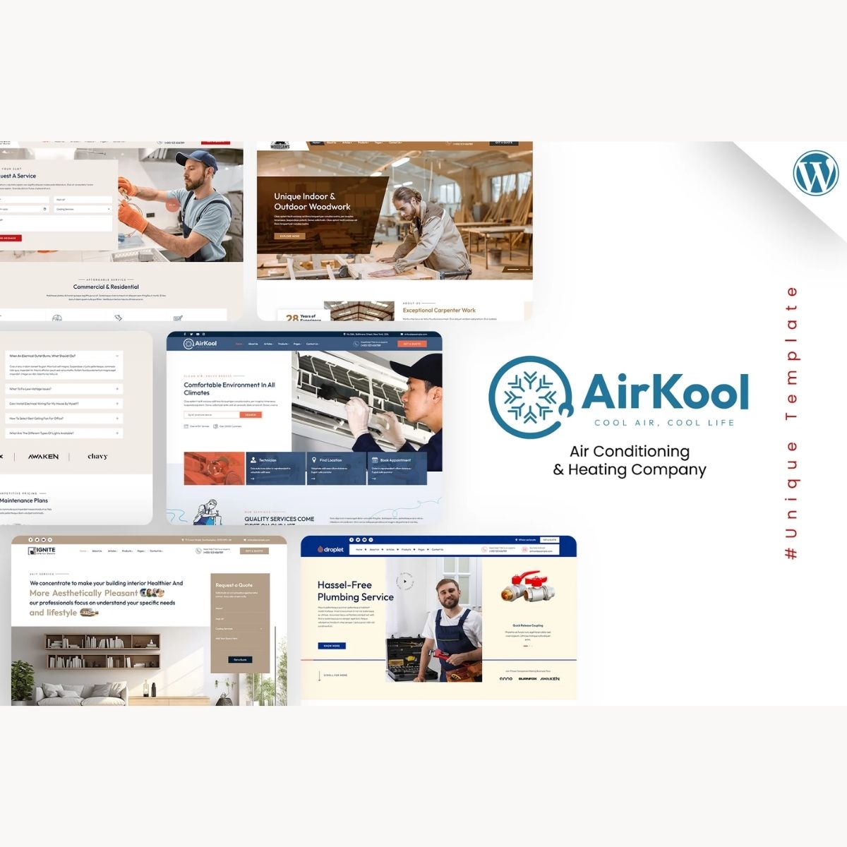 Air Kool - Conditioning HVAC, Handyman WordPress Air Kool - Conditioning HVAC, Handyman WordPress