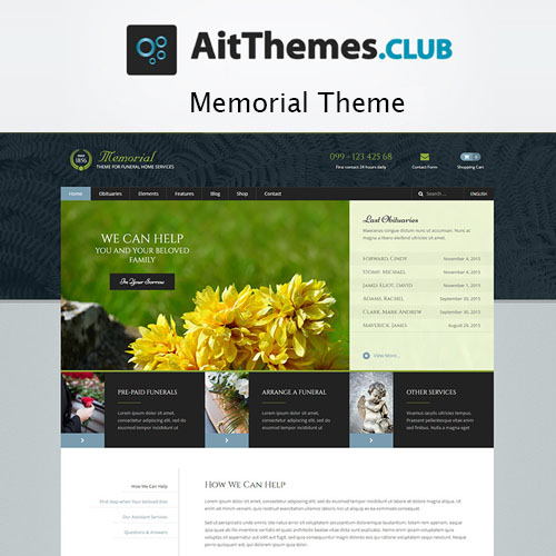 AIT Memorial WordPress Theme AIT Memorial WordPress Theme