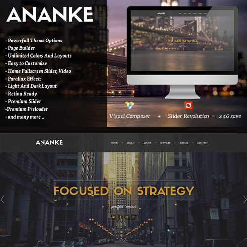 Ananke - One Page Parallax WordPress Theme Ananke - One Page Parallax WordPress Theme