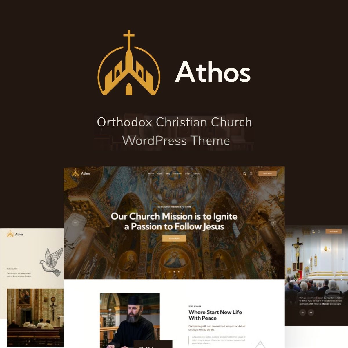 Athos - Orthodox Christian Church WordPress Theme + Events & Store Athos - Orthodox Christian Church WordPress Theme + Events & Store