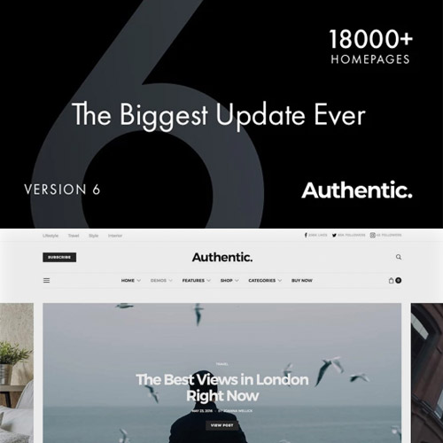Authentic - Lifestyle Blog & Magazine WordPress Theme Authentic - Lifestyle Blog & Magazine WordPress Theme
