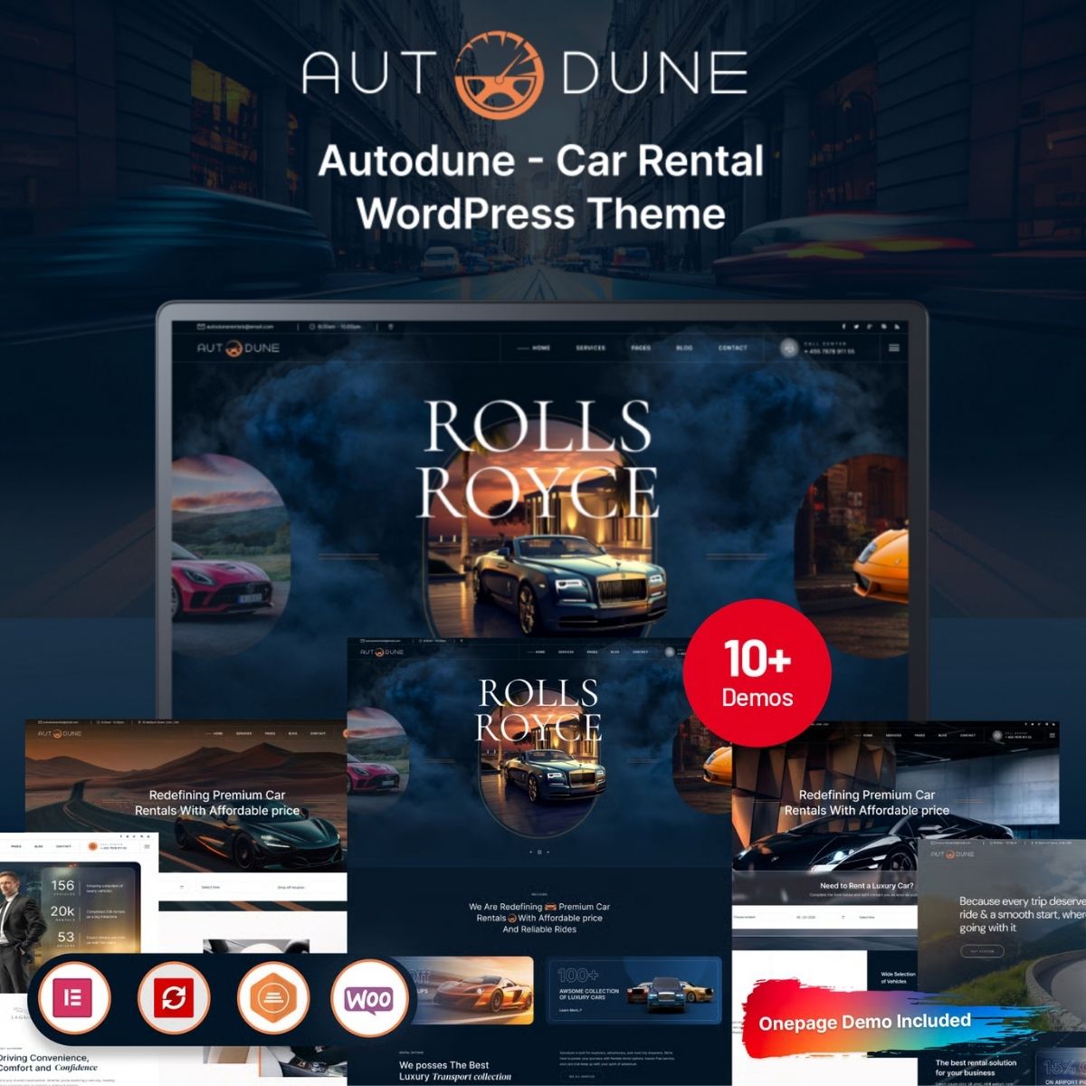 Autodune - Car Rental & Limousine WordPress Theme Autodune - Car Rental & Limousine WordPress Theme