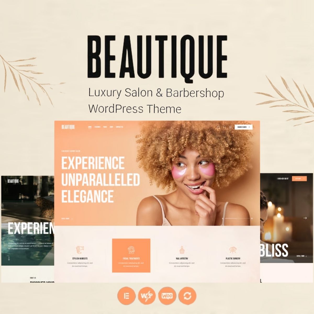 Beautique - Luxury Salon & Barbershop WordPress Theme Beautique - Luxury Salon & Barbershop WordPress Theme