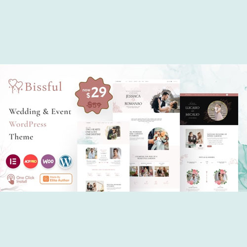 Bissful - Wedding & Event WordPress Theme Bissful - Wedding & Event WordPress Theme