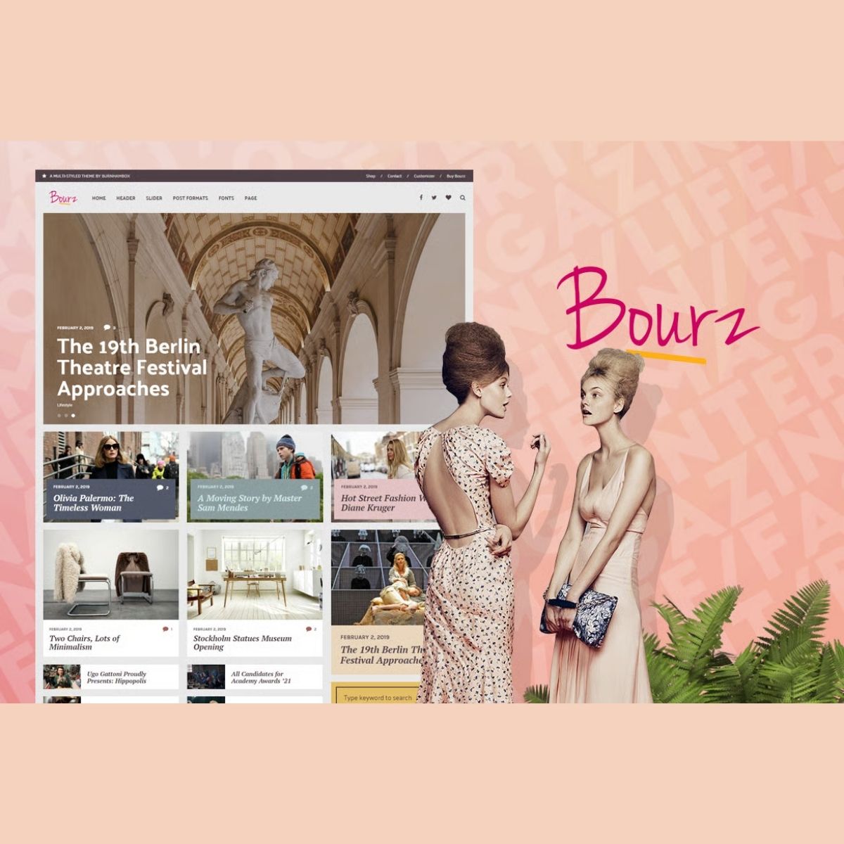 Bourz: Life, Entertainment & Fashion WordPress Blog Theme Bourz: Life, Entertainment & Fashion WordPress Blog Theme