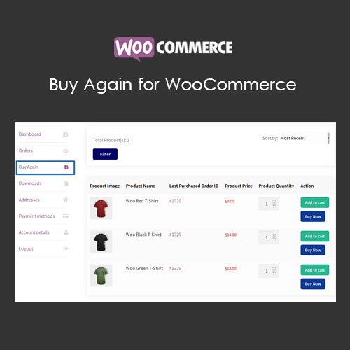 Buy Again for WooCommerce Buy Again for WooCommerce
