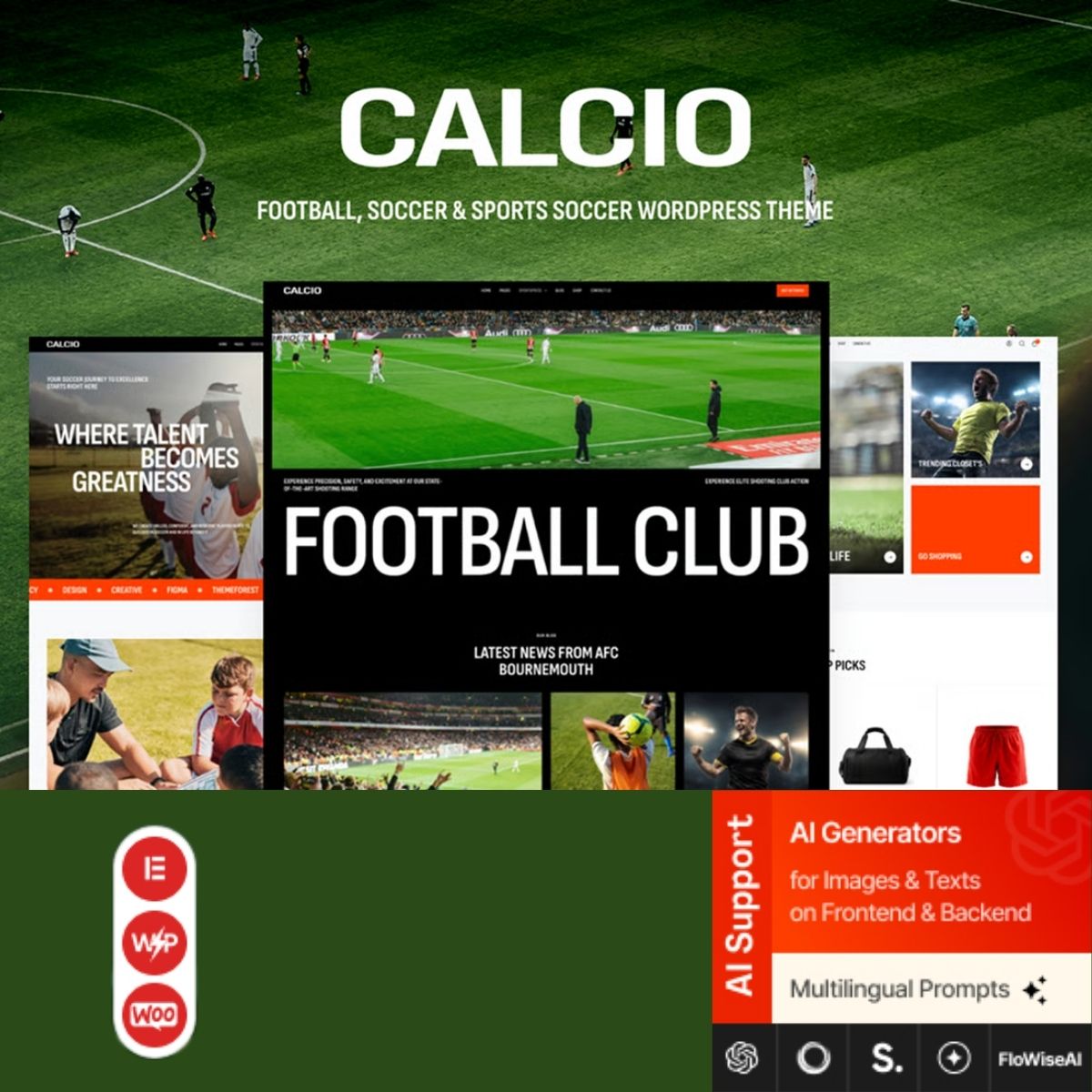 Calcio - Football & Soccer Elementor WordPress Theme Calcio - Football & Soccer Elementor WordPress Theme