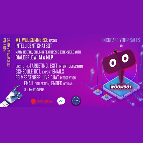 ChatBot for WooCommerce - Retargeting, Exit Intent, Abandoned Cart, Facebook Live Chat - WoowBot ChatBot for WooCommerce - Retargeting, Exit Intent, Abandoned Cart, Facebook Live Chat - WoowBot