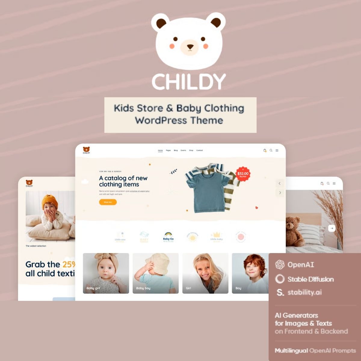 Childy — Kids Store & Baby Clothing WordPress Theme Childy — Kids Store & Baby Clothing WordPress Theme