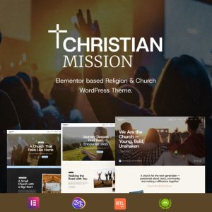 Christian Mission - Religious Events & Retreats Church WordPress Theme