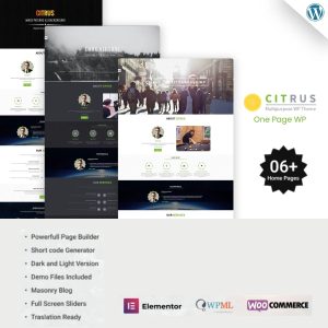 Citrus - One Page WordPress