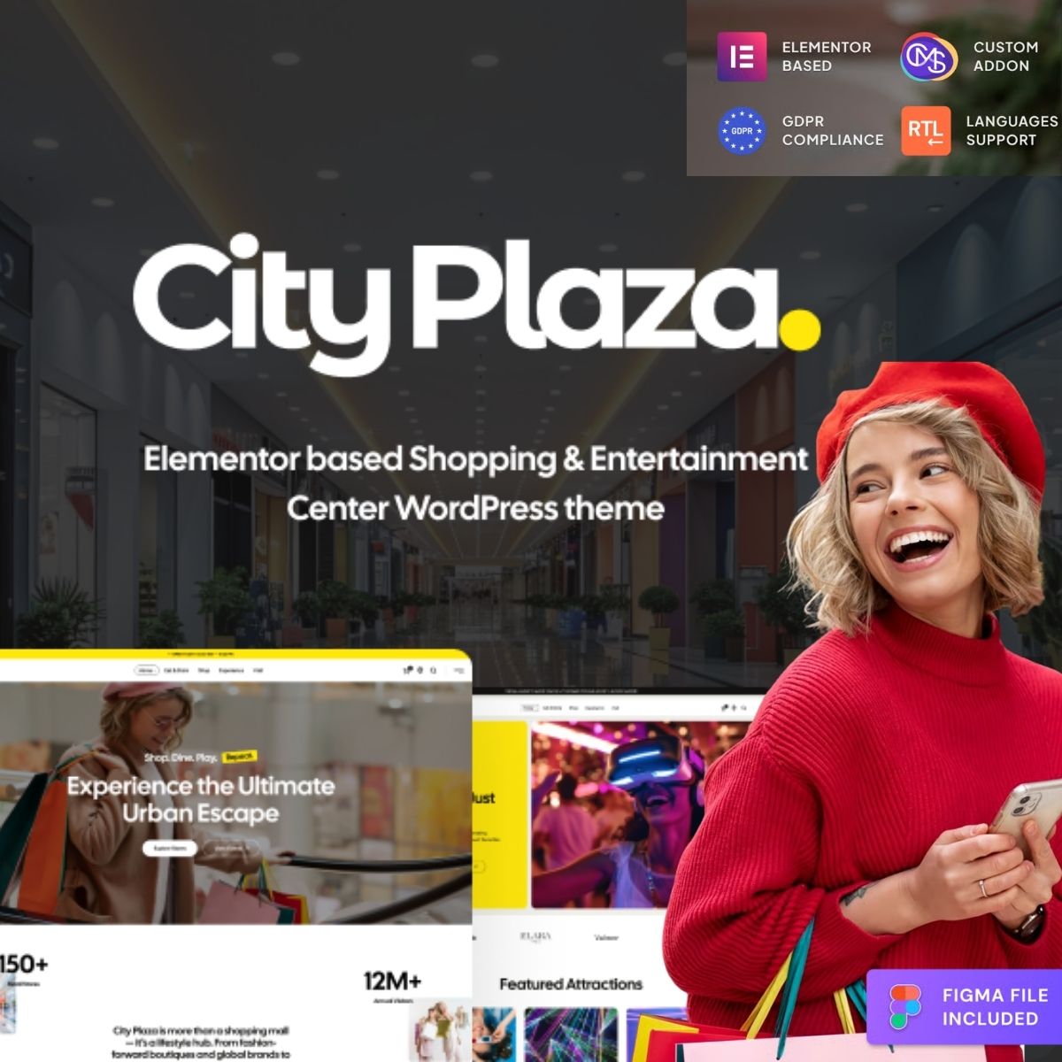 City Plaza - Entertainment Center & Shopping Mall WordPress Theme City Plaza - Entertainment Center & Shopping Mall WordPress Theme