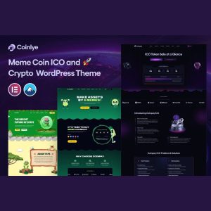 Coinlye - Meme coin ICO & Crypto WordPress Theme