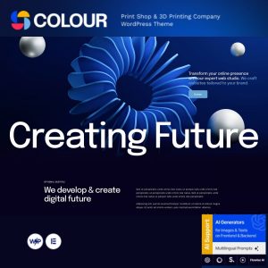 Colour - Print Shop & 3D Printing Company WordPress Theme