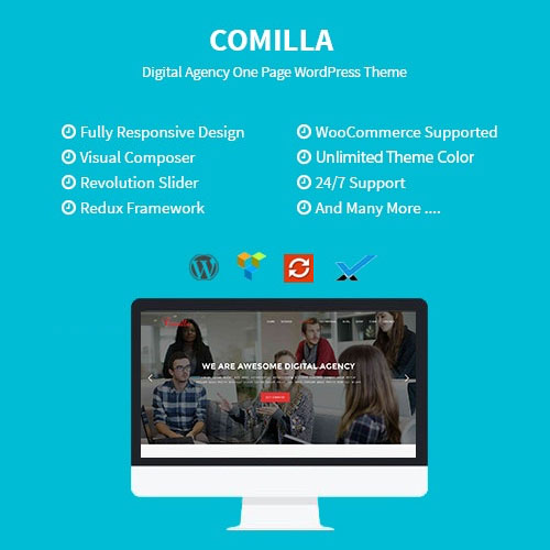 Comilla - Digital Agency One Page WordPress Theme Comilla - Digital Agency One Page WordPress Theme