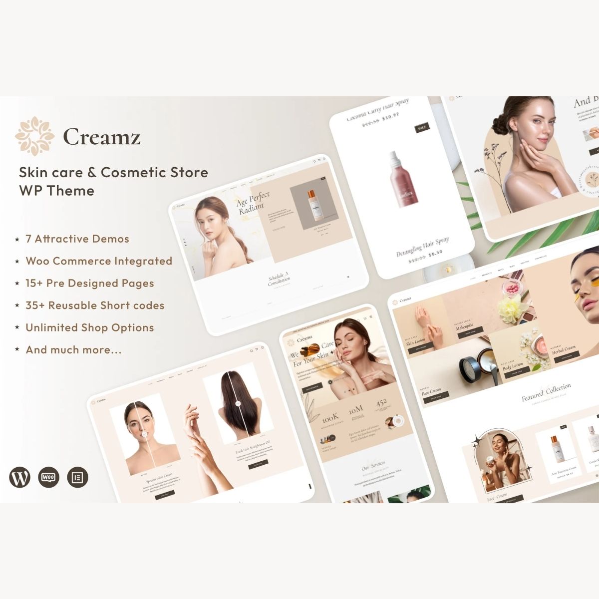 Creamz - Beauty Salon & Spa WooCommerce Creamz - Beauty Salon & Spa WooCommerce