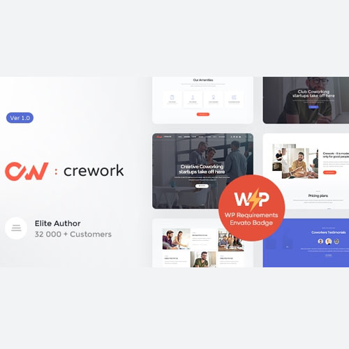 Crework | Coworking and Creative Space WordPress Theme Crework | Coworking and Creative Space WordPress Theme