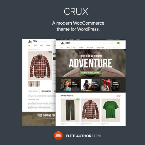 Crux - A modern and lightweight WooCommerce theme Crux - A modern and lightweight WooCommerce theme