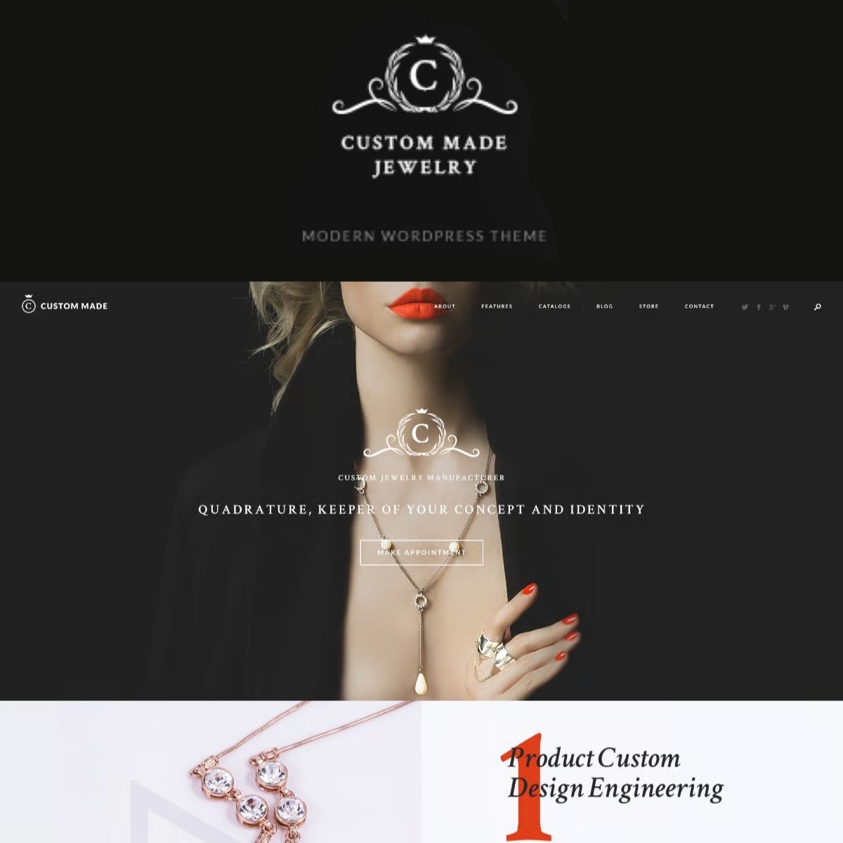 Custom Made | Jewelry Manufacturer and Store WordPress Theme Custom Made | Jewelry Manufacturer and Store WordPress Theme