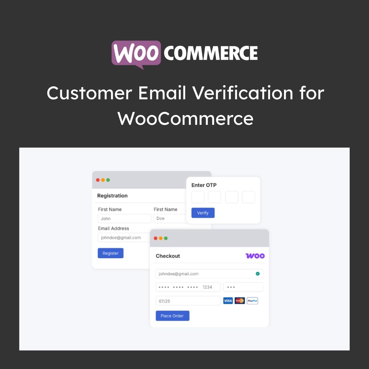 Customer Email Verification for WooCommerce Customer Email Verification for WooCommerce