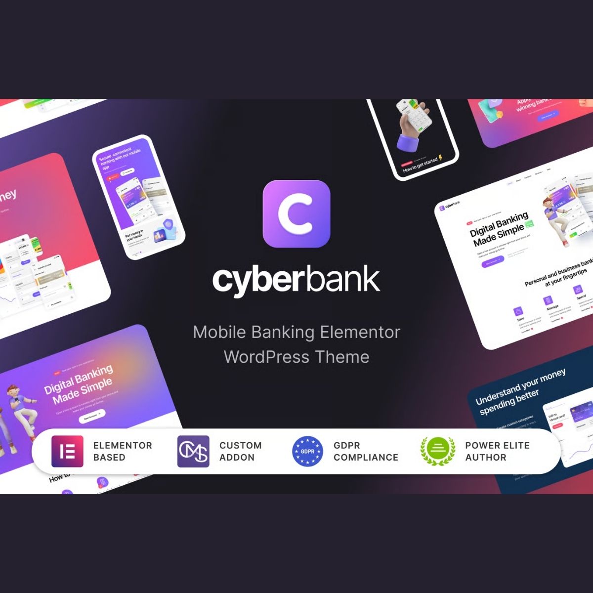 Cyberbank - Business and Finance WordPress Theme Cyberbank - Business and Finance WordPress Theme