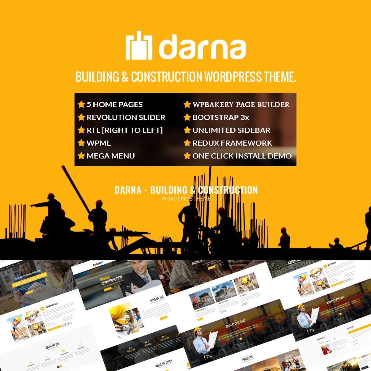 Darna - Building & Construction WordPress Theme Darna - Building & Construction WordPress Theme