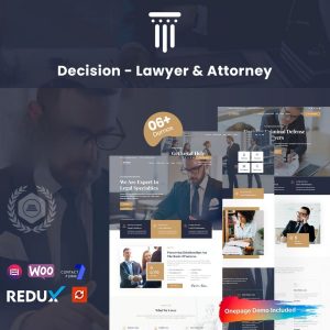 Decision - Lawyer & Attorney WordPress Theme
