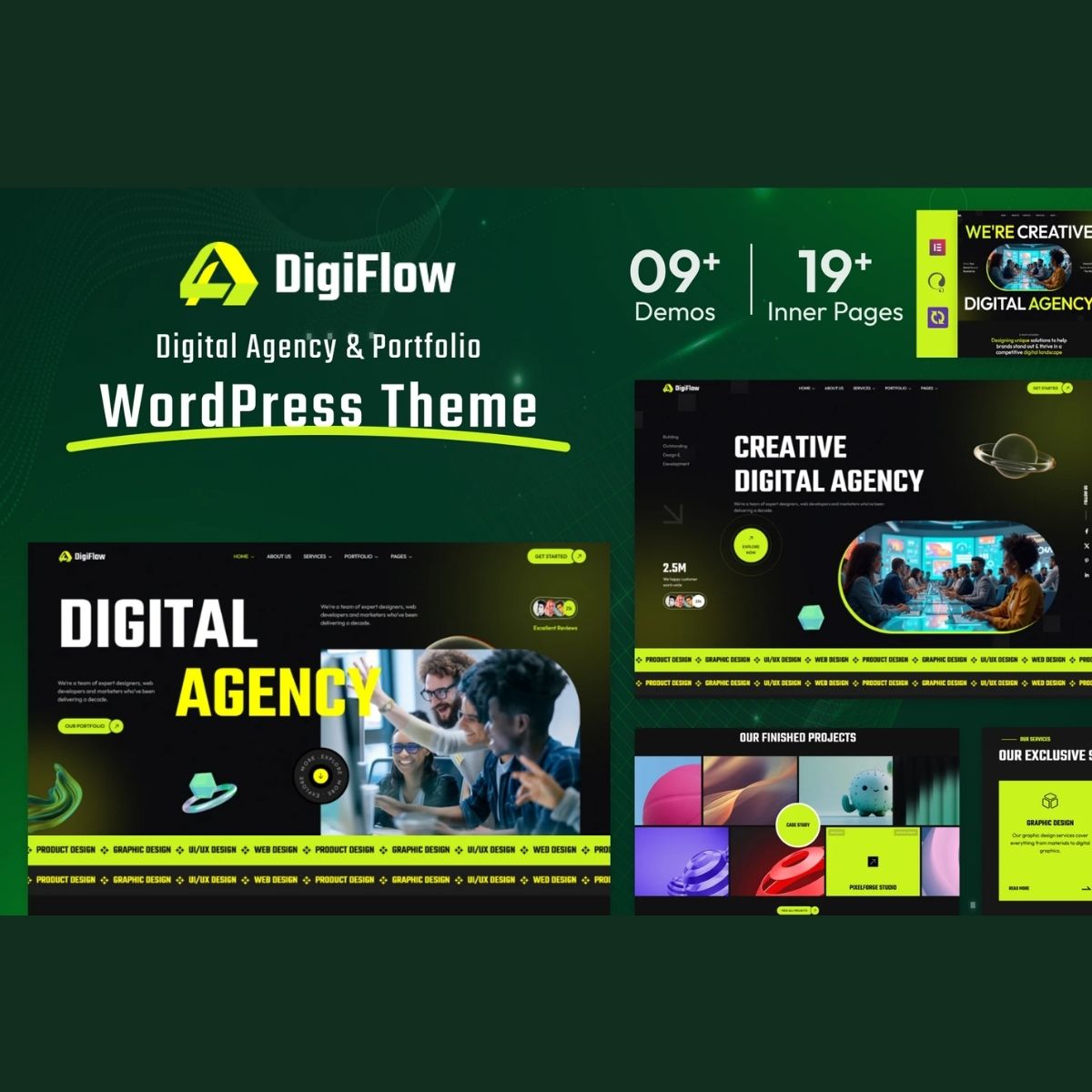 DigiFlow - Digital Agency WordPress Theme DigiFlow - Digital Agency WordPress Theme