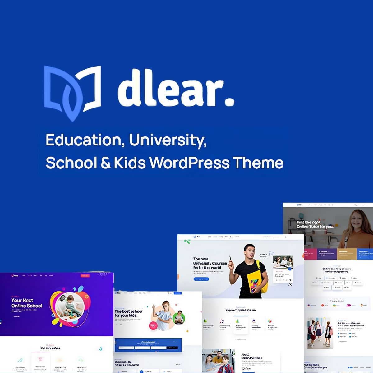 Dlear - Education, University & School WordPress Theme Dlear - Education, University & School WordPress Theme