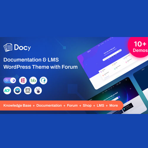 Docy - Premium Documentation, Knowledge base & LMS WordPress Theme with Helpdesk Forum Docy - Premium Documentation, Knowledge base & LMS WordPress Theme with Helpdesk Forum