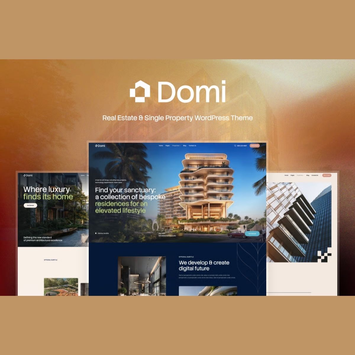 Domi - Real Estate & Single Property WordPress Theme Domi - Real Estate & Single Property WordPress Theme