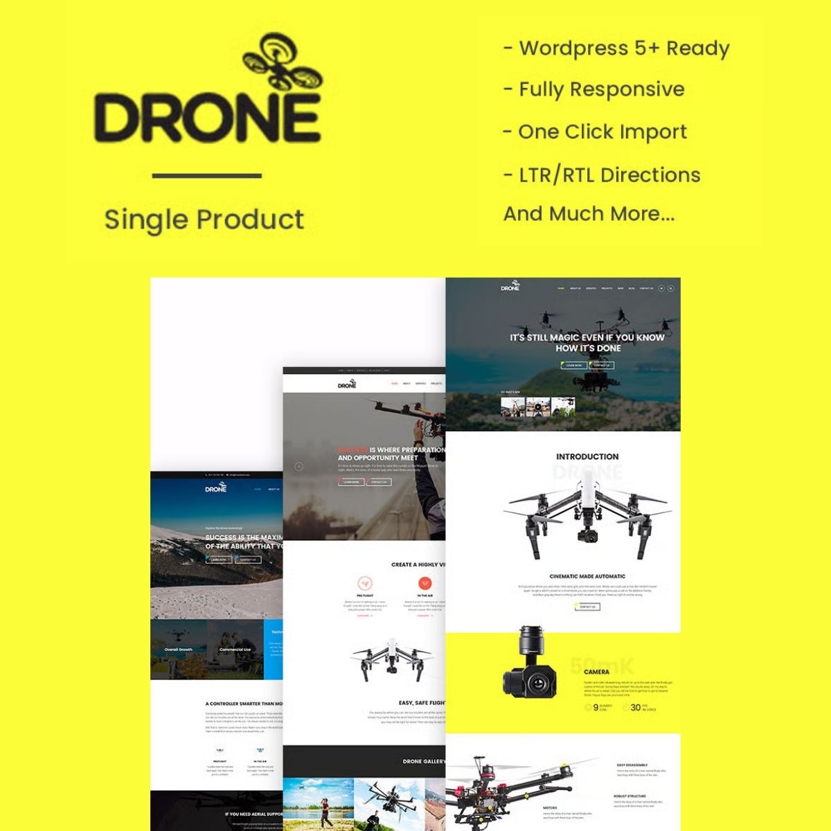 Drone - Single Product WordPress Theme Drone - Single Product WordPress Theme