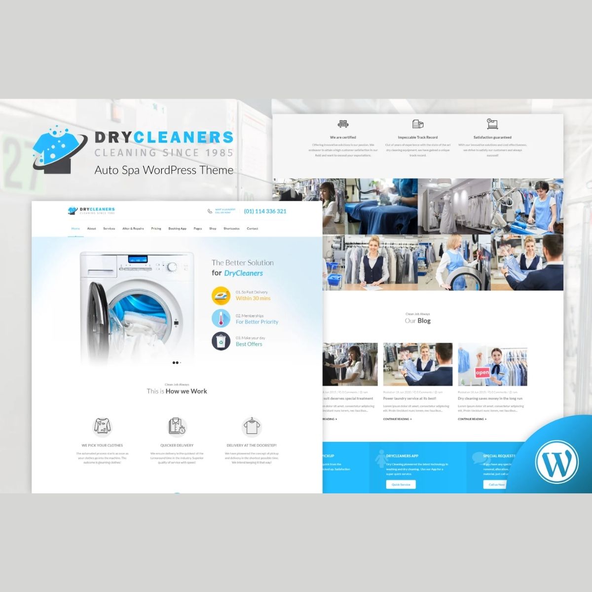 Dry Cleaning | Laundry Services WordPress Theme Dry Cleaning | Laundry Services WordPress Theme