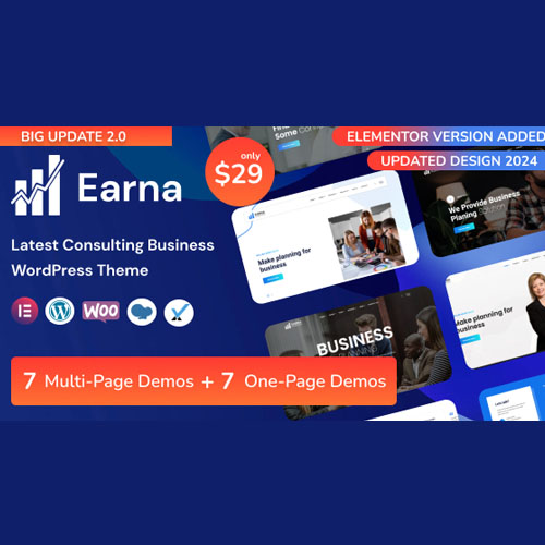 Earna - Business Consulting WordPress Earna - Business Consulting WordPress