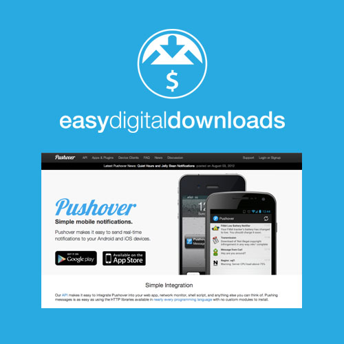 Easy Digital Downloads Pushover Notifications Easy Digital Downloads Pushover Notifications