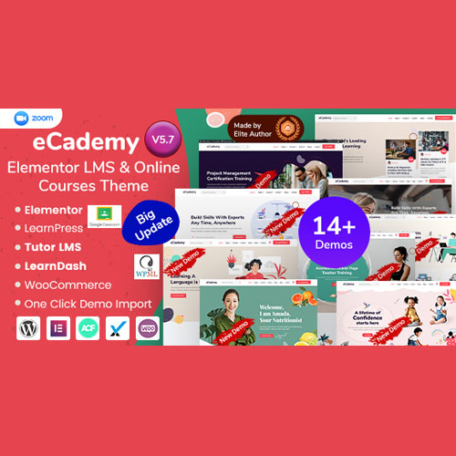 eCademy - Education LMS & Online Coaching Courses WordPress Theme eCademy - Education LMS & Online Coaching Courses WordPress Theme