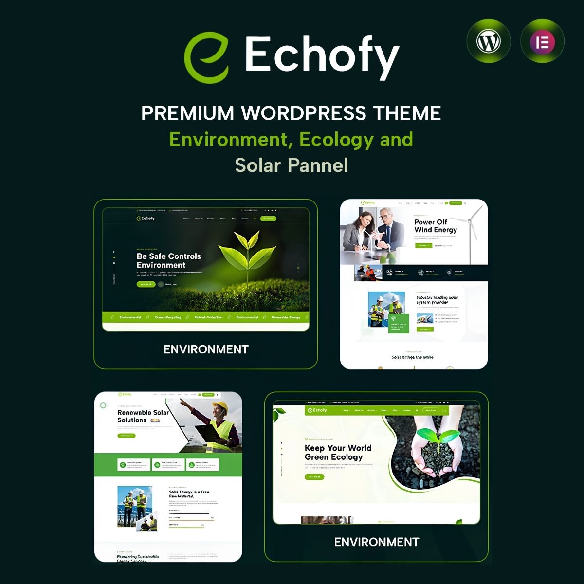 Echofy - Environment, Ecology Solar & Nonprofit WordPress Theme Echofy - Environment, Ecology Solar & Nonprofit WordPress Theme