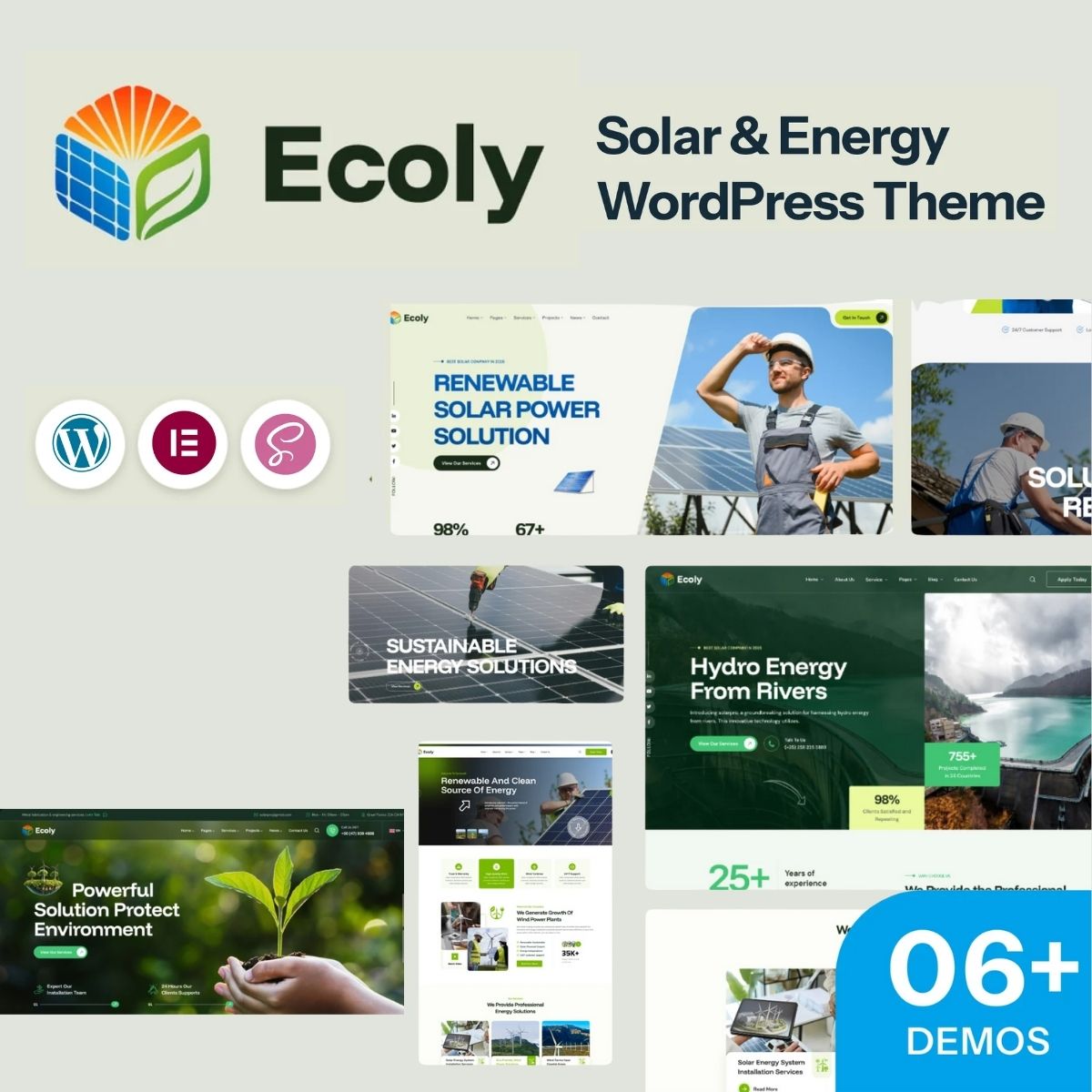 Ecoly - Solar Ecology & Environment WordPress Theme Ecoly - Solar Ecology & Environment WordPress Theme