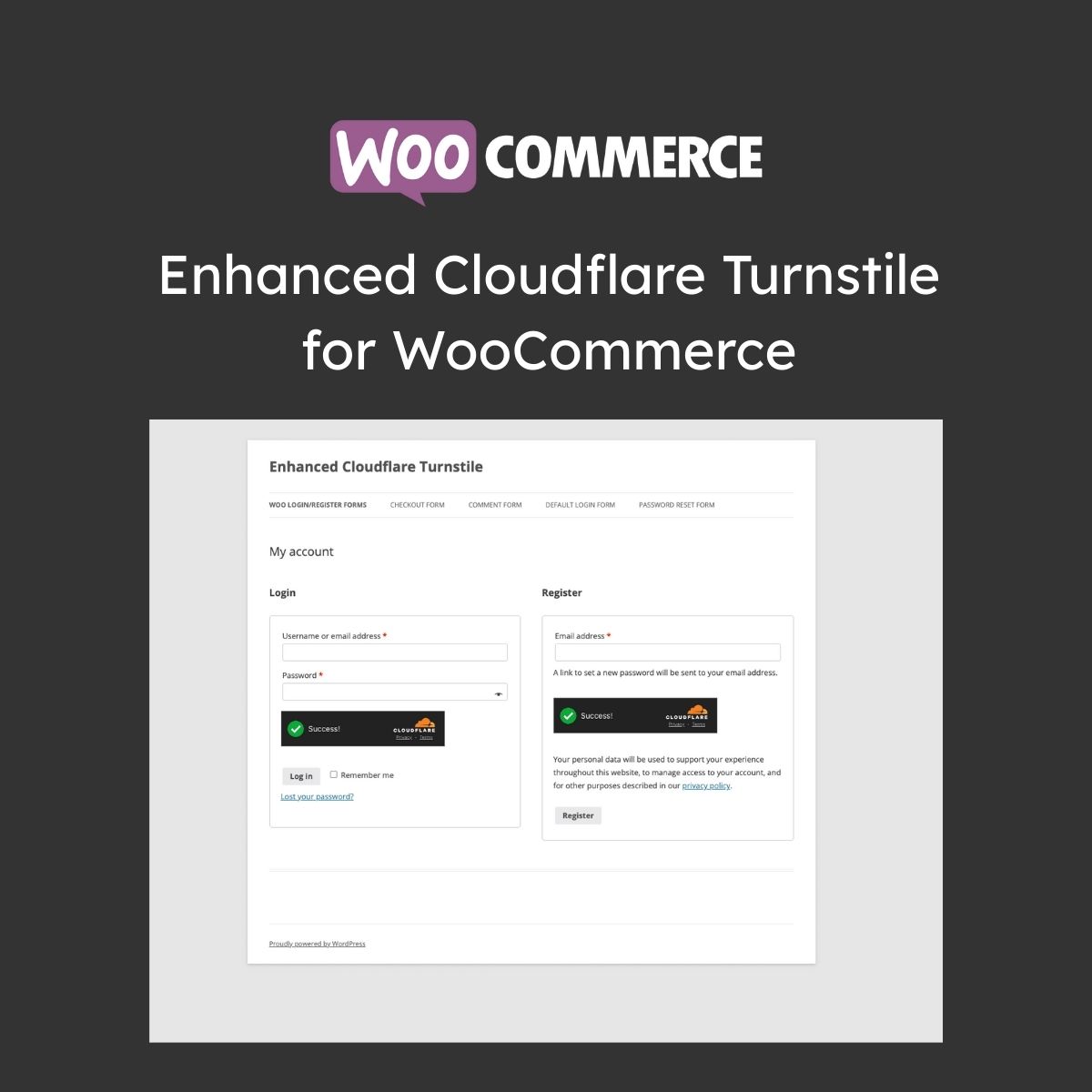 Enhanced Cloudflare Turnstile for WooCommerce Enhanced Cloudflare Turnstile for WooCommerce