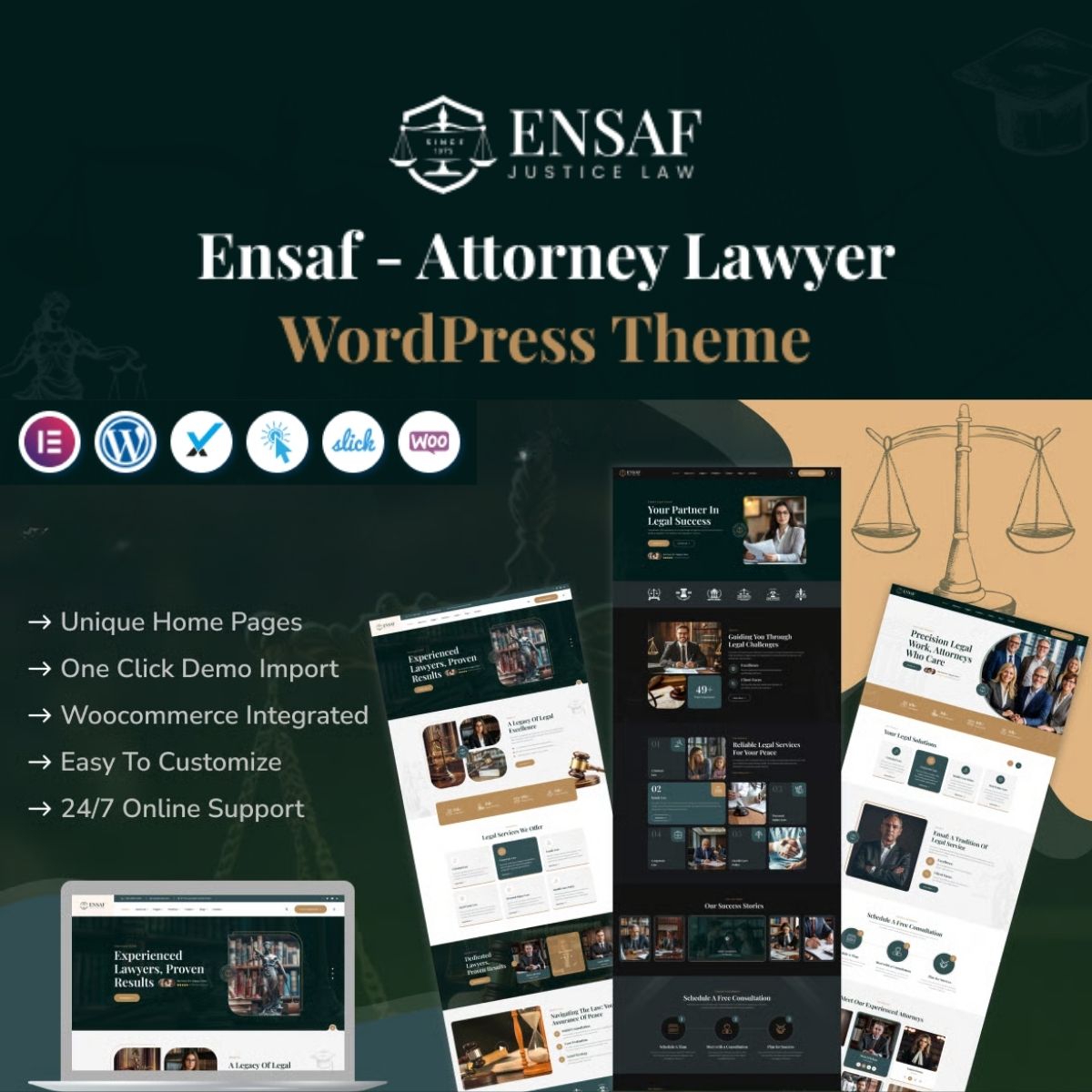 Ensaf - Attorney Lawyer WordPress Theme Ensaf - Attorney Lawyer WordPress Theme