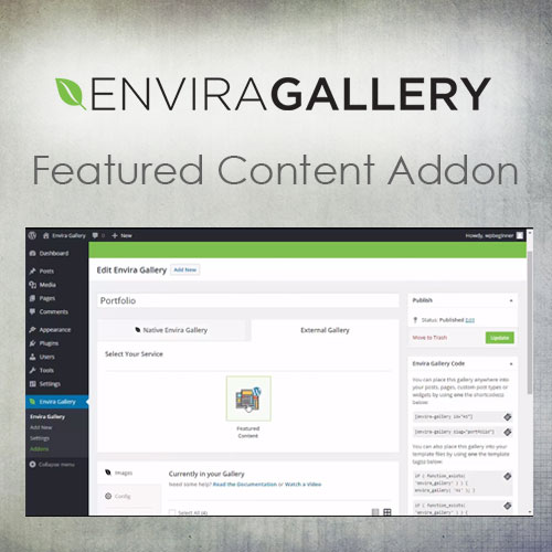 Envira Gallery - Featured Content Addon Envira Gallery - Featured Content Addon