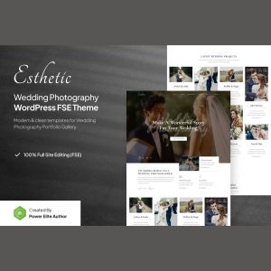 Esthetic - Wedding Photography Gutenverse FSE WordPress Block Theme
