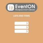 EventOn Event Lists and Items