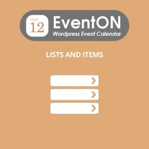 EventOn Event Lists and Items